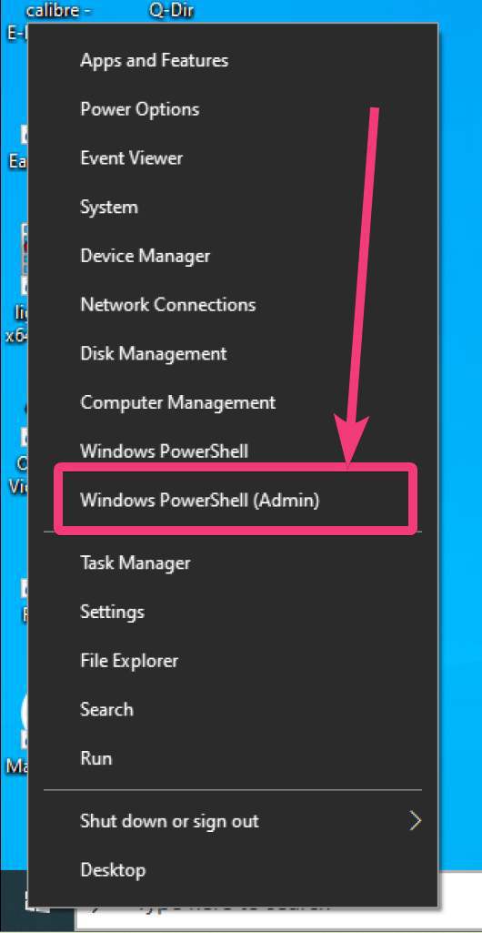 mở Windows PowerShell (Quản trị viên)
